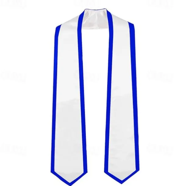 Unisex Graduation Stole, Plain Graduation Sash, Honor Stole for Students, Satin Graduation Stole, Honor Ceremony Sash, 72-Inch Adult Graduation Honor Stole, Double-Layered Graduation Gown Scarf