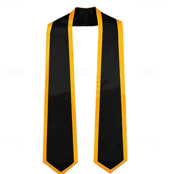 Unisex Graduation Stole, Plain Graduation Sash, Honor Stole for Students, Satin Graduation Stole, Honor Ceremony Sash, 72-Inch Adult Graduation Honor Stole, Double-Layered Graduation Gown Scarf