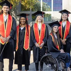 Unisex Graduation Stole, Plain Graduation Sash, Honor Stole for Students, Satin Graduation Stole, Honor Ceremony Sash, 72-Inch Adult Graduation Honor Stole, Double-Layered Graduation Gown Scarf