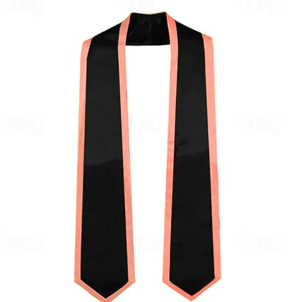 Unisex Graduation Stole, Plain Graduation Sash, Honor Stole for Students, Satin Graduation Stole, Honor Ceremony Sash, 72-Inch Adult Graduation Honor Stole, Double-Layered Graduation Gown Scarf