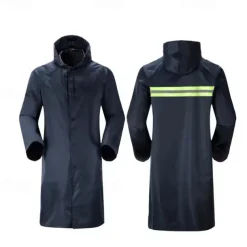 Unisex Hiking Raincoat Outdoor Waterproof Lightweight Hiking Outfits Hiking Clothes Spring Autumn / Fall Hoodie Raincoat Rain Poncho Solid Color Navy Blue Green