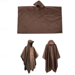 Unisex Hiking Raincoat Outdoor 3 In 1 Waterproof Lightweight Rip-resistant Hiking Outfits Hiking Clothes Spring Autumn / Fall Hoodie Raincoat Rain Poncho PU Leather Solid Color Black Yellow Pink