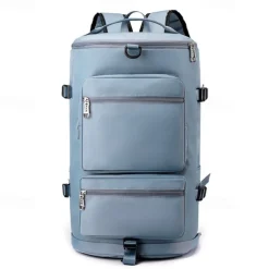 Unisex Large-Capacity Travel Backpack Duffel Bag with Shoe Compartment and Shoulder Strap, Multi-Carry Waterproof Sports Gym Bag for Students, Commuters, Weekend Trips, and Fitness Use