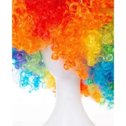 Unisex Short Fluffy Afro Funny Wigs for Halloween,Holiday Party Clown Costume For Carvinal