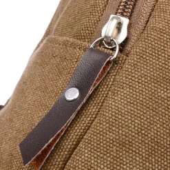 Unisex Sling Shoulder Bag Chest Bag Canvas Outdoor Sports Solid Colored Black Army Green Brown