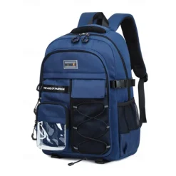 Unisex Waterproof School Backpack with Multi-Pocket Design and Laptop Compartment, Casual Large Capacity Travel Daypack for Students and Commuters