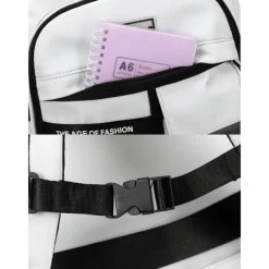 Unisex Waterproof School Backpack with Multi-Pocket Design and Laptop Compartment, Casual Large Capacity Travel Daypack for Students and Commuters