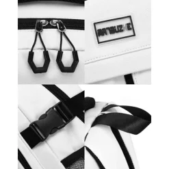 Unisex Waterproof School Backpack with Multi-Pocket Design and Laptop Compartment, Casual Large Capacity Travel Daypack for Students and Commuters