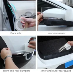 Universal Car Anti-collision Strip Nano Tape Scratchproof Car Threshold Transparent Film Door Edge Rim Protective Car Stickers