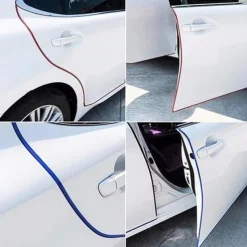 Universal Car Door Edge Protector Trim, 10M/5M Anti-Collision Rubber Moulding Strip, Scratch Guard for Auto Styling & Protection