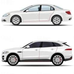 Universal Car Door Edge Protector Trim, 10M/5M Anti-Collision Rubber Moulding Strip, Scratch Guard for Auto Styling & Protection