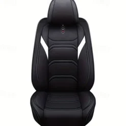 Universal Car Seat Covers Luxury Leather, Full Set High-End Protector, Fits Most Cars, Car Interior Accessories
