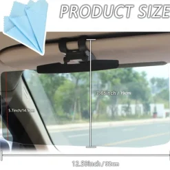 Universal Car Sun Visor Anti-Glare & UV Protection for Safe Driving Anytime Universal Polarized Sun Visor Sunshade