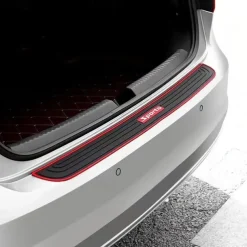 Universal Car Trunk Door Sill Protector Rubber Strip Sticker Auto Rear Bumper Guard Scratch Protection Bar Black Styling Car Accessories 90cm/35.4in