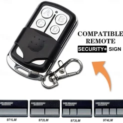 Universal 433MHz Garage Door Remote Duplicator, 4-Button Gate Remote Cloning Transmitter Control