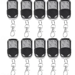 Universal 433MHz Garage Door Remote Duplicator, 4-Button Gate Remote Cloning Transmitter Control