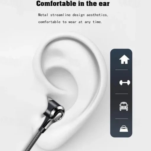 Universal 3.5mm Plug Wired Headset 9D Hifi Stereo Earphone Sport Running Headphones with Mic for Phones Computers Tablets MP3