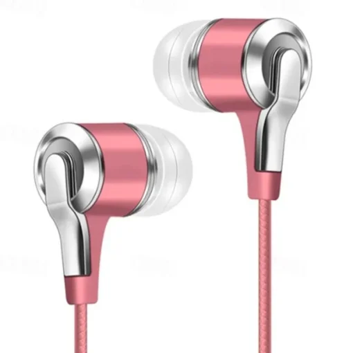 Universal 3.5mm Plug Wired Headset 9D Hifi Stereo Earphone Sport Running Headphones with Mic for Phones Computers Tablets MP3