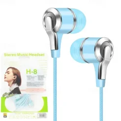 Universal 3.5mm Plug Wired Headset 9D Hifi Stereo Earphone Sport Running Headphones with Mic for Phones Computers Tablets MP3