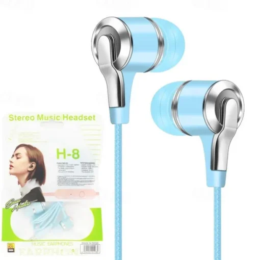 Universal 3.5mm Plug Wired Headset 9D Hifi Stereo Earphone Sport Running Headphones with Mic for Phones Computers Tablets MP3