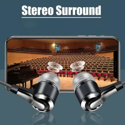 Universal 3.5mm Plug Wired Headset 9D Hifi Stereo Earphone Sport Running Headphones with Mic for Phones Computers Tablets MP3