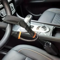 Universal Steering Wheel & Seat Belt Lock - Anti-Theft Car Security Device with 3 Keys, Fits Most Vehicles, Trucks, SUVs, Vans​