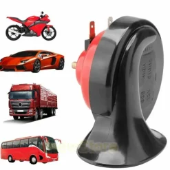 Universal Super Loud Car Horn 12V/24V Electric Snail Train Horn Super Loud Waterproof Horns Siren For Motorcycle Car Truck SUV Boat