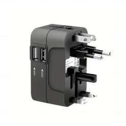Universal Travel Adapter Multi-pin Plug Dual USB Port Power Outlet Charger Converter EU US UK AU Plug Available