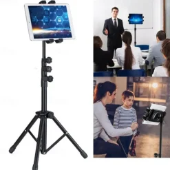 Universal Tripod Stand Retractable Adjustable 180 Degree Rotating, Tablet Mount Holder, Suitable For Cell Phone Tablet iPad