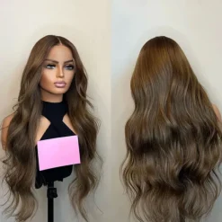 Unprocessed Virgin Hair 13x4 Lace Front Wig Free Part Brazilian Hair Wavy Auburn Wig 130% 150% Density with Baby Hair 100% Virgin Glueless Pre-Plucked For Women Long Human Hair Lace Wig