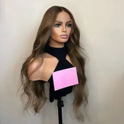 Unprocessed Virgin Hair 13x4 Lace Front Wig Free Part Brazilian Hair Wavy Auburn Wig 130% 150% Density with Baby Hair 100% Virgin Glueless Pre-Plucked For Women Long Human Hair Lace Wig