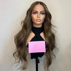 Unprocessed Virgin Hair 13x4 Lace Front Wig Free Part Brazilian Hair Wavy Auburn Wig 130% 150% Density with Baby Hair 100% Virgin Glueless Pre-Plucked For Women Long Human Hair Lace Wig