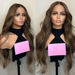 Unprocessed Virgin Hair 13x4 Lace Front Wig Free Part Brazilian Hair Wavy Auburn Wig 130% 150% Density with Baby Hair 100% Virgin Glueless Pre-Plucked For Women Long Human Hair Lace Wig