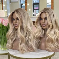 Unprocessed Virgin Hair 13x4 Lace Front Wig Free Part Brazilian Hair Wavy Multi-color Wig 130% 150% Density Color Gradient Natural Hairline 100% Virgin Glueless For Women Long Human Hair Lace Wig