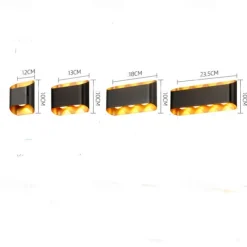 Up and Down Modern LED Wall Lamp 2/4 Head Light Indoor Lighting Outdoor Lighting Wall Lights for Gallery Light 110-240V 5W
