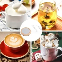 Up To 80 Celsius Degree Cup Warmer USB Coffee Mug Electric Heater Plate Desktop Wood Grain Cup Warmer Heat Beverage Mug Mat Tea Coffee Milk Heater Pad Coasters For Office & Home