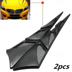 Upgrade Your Car's Look with These Stylish Universal Hood Vent Air Side Flow Intake Covers!
