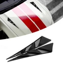 Upgrade Your Car's Look with These Stylish Universal Hood Vent Air Side Flow Intake Covers!