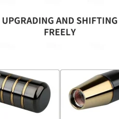 Upgrade Your Ride with Our 13cm/5.1in Auto Accessory Gear Shift Knob - Aluminum Alloy JDM Gear Shift Lever Head for Automatic & Manual Cars!