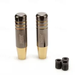 Upgrade Your Ride with Our 13cm/5.1in Auto Accessory Gear Shift Knob - Aluminum Alloy JDM Gear Shift Lever Head for Automatic & Manual Cars!