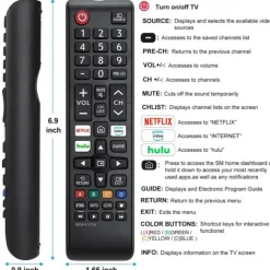 Upgrade Your Samsung TV Experience with the Latest Universal Remote Control - Compatible with All LCD LED HDTV 3D Smart TVs!