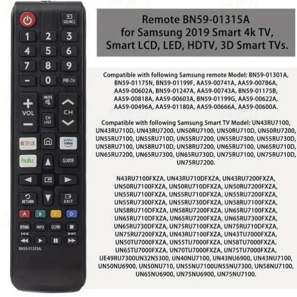 Upgrade Your Samsung TV Experience with the Latest Universal Remote Control - Compatible with All LCD LED HDTV 3D Smart TVs!