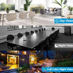 Upgraded Dual Lens 10XHybrid Zoom Light Bulb Security Camera WIFI 360 Auto Tracking Security Camera Color Night Vision Siren& Light Alarm PTZ IP Camera For Home Security