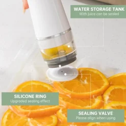 Upgraded Handheld Vacuum Sealer for Food, Portable Vacuum Sealer Machine with Auto-Stop & Detachable Filter, 5X Freshness Lock