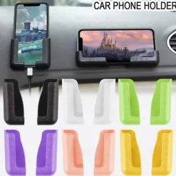 Upgraded Multifunctional Mobile Phone Bracket Self Adhesive Dashboard Mount Car Phone Holder Adjustable Width Car Sticky Navigation Mobile Phone Bracket for All Mobile Phones
