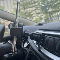 Upgraded Universal Car Phone Mount: 360° Rotation, Auto Clamping, Hands Free Cradle for All Smartphones