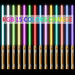 Upgraded Version Gravity Sensing LED Light Up Toys 15-color Metal Rechargeable Toy Party Glow Toys for Halloweenfor Gift for Boy&Girls