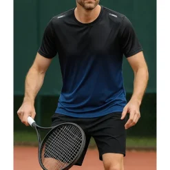 US Open Men's Graphic Sports Set Shirts & Shorts Tennis Set Two-piece Suit Short Sleeves Sweat-Wicking Moisture Wicking Breathable Tennis Golf Pickleball Red Blue Green Tennis Clothing