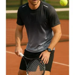 US Open Men's Graphic Sports Set Shirts & Shorts Tennis Set Two-piece Suit Short Sleeves Sweat-Wicking Moisture Wicking Breathable Tennis Golf Pickleball Red Blue Green Tennis Clothing