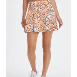 US Open Women's Floral Tennis Skirts with Shorts Printing Breathable Tennis Golf Badminton Light Green Blue Orange Tennis Clothing